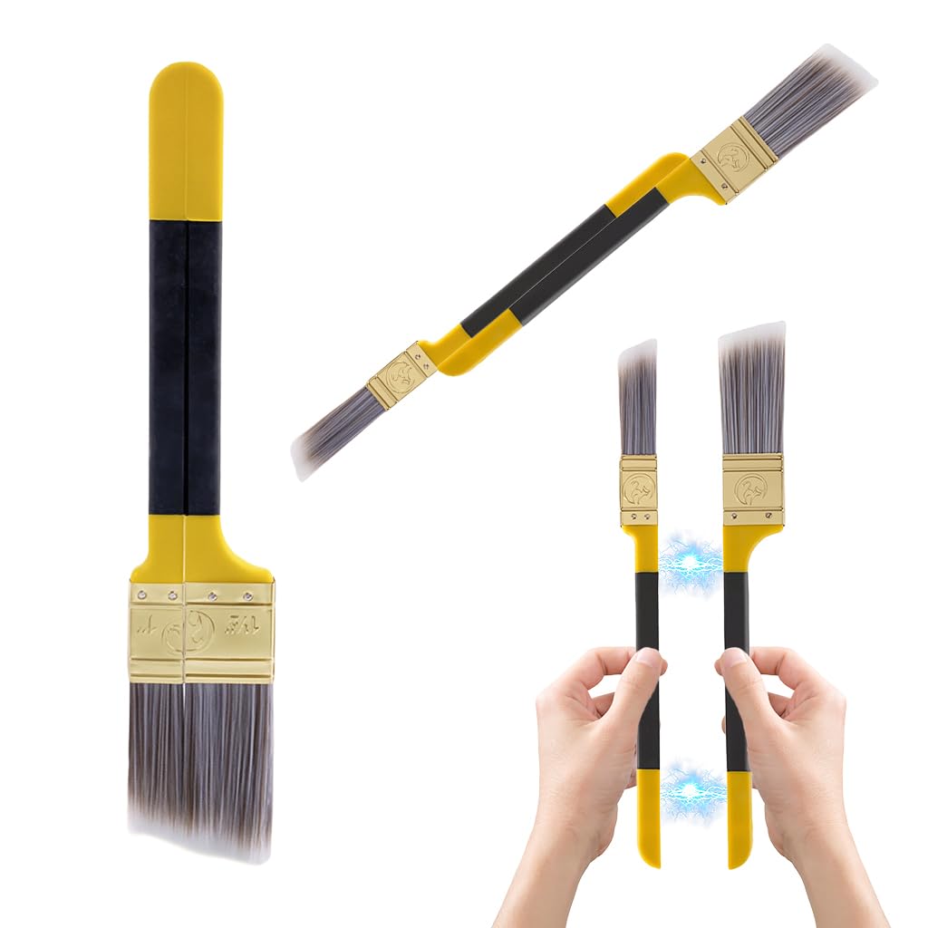 Serplex® ultifunctional Paint Brush 2-in-1 Design for Easy Color Changes & Trimming, for Home Renovation & DIY Crafts-Multicolor
