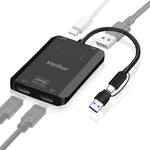 Verilux USB C Hub for Travel with PD 100W Charging and 4K@60Hz HDMI | USB 3.0 Port