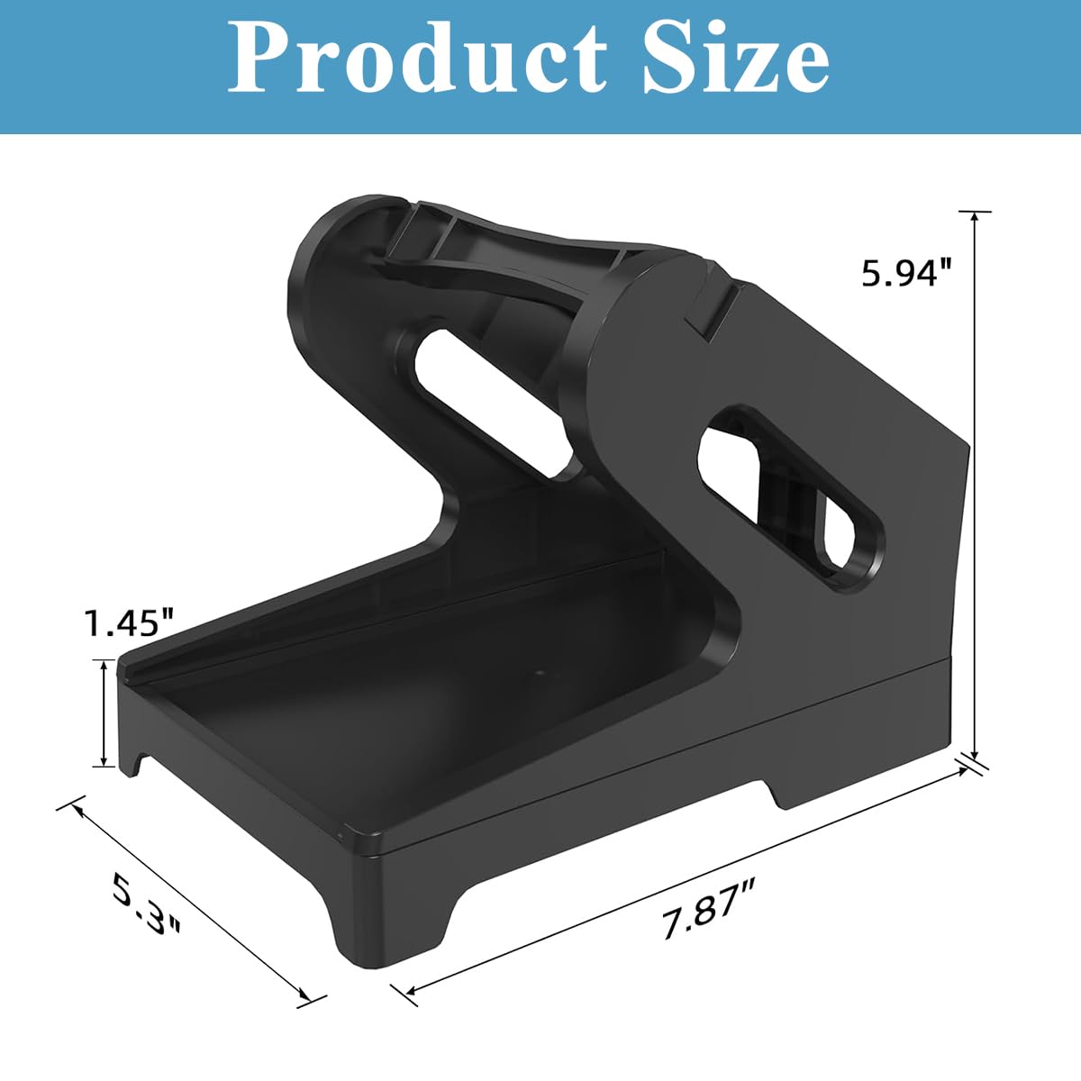 Zeitel® Label Holder Thermal Label Holder for Rolls and Fanfold Labels Shipping Label Stand Desktop Printer Accessory Supplies for Home