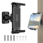 ZORBES® Wall Tablet Phone Mount for 4.7-13'' Display, 360 ° Swivel-tilt Wall Tablet Holder Mount Supports Fixed-Angle, Adjustable Vertical/Horizontal Display Bracket for Phone, Monitor