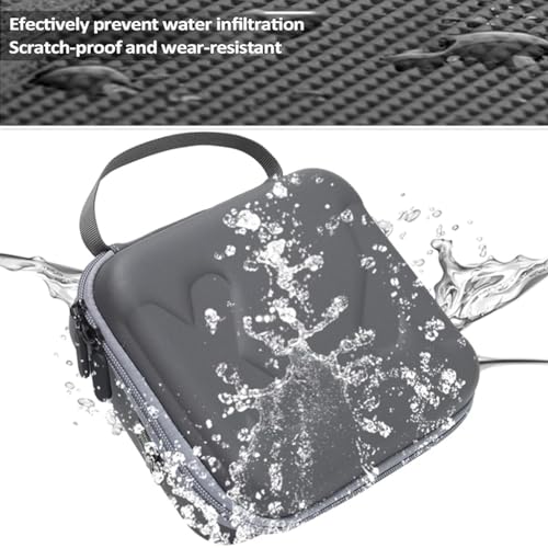 ZORBES® Storage Nylon Bag Osmo Mobile 6 Hard Shell Portable Carrying Case with Shoulder Belt Accessories Travel Grey 2PCS