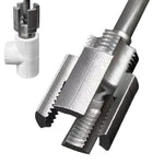 Serplex® Pipe Threading Die Head for Electric Drill, 2 in 1 Integrated Internal & External Pipe Threading Tool with Hex Shank, Pipe Threader Tool, Universal 3/4" Pipe Threading Tool