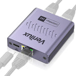 Verilux® 1000Mbps RJ45 Gigabit Ethernet Splitter Network Splitter 1 to 2 Gigabit Ethernet Adapter Ethernet Splitter Network Extender RJ45 Connector Internet Network Cable Extender for PC TV Box Router