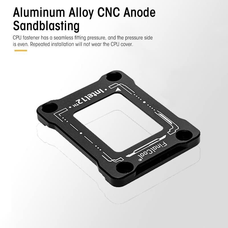 Verilux CPU Contact Frame Kit for Intel 12th 13th Gen with CNC Machined 7075 Aluminum | Black