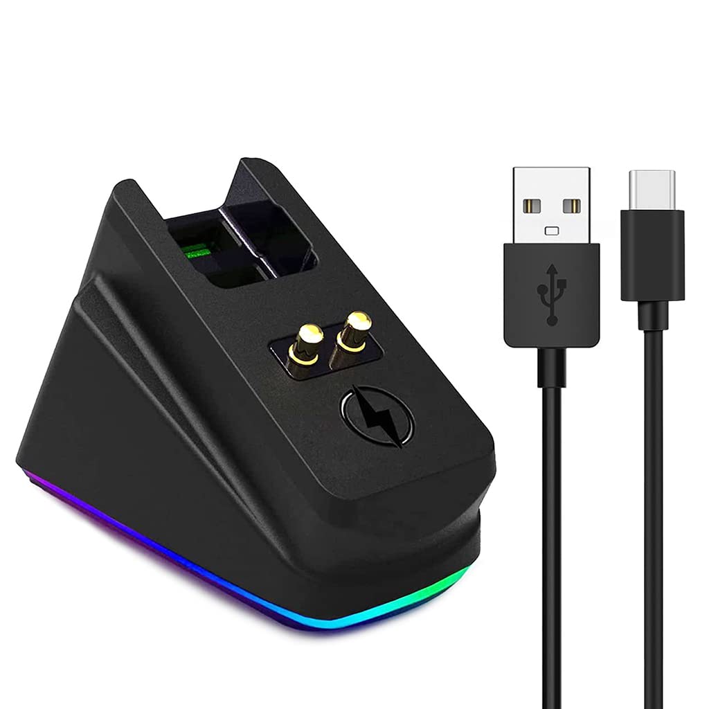 Verilux Mouse Charging Dock for Razer Naga V2 HyperSpeed with Anti Slip Base | Compatible with DeathAdder V2 Pro and Viper Ultimate