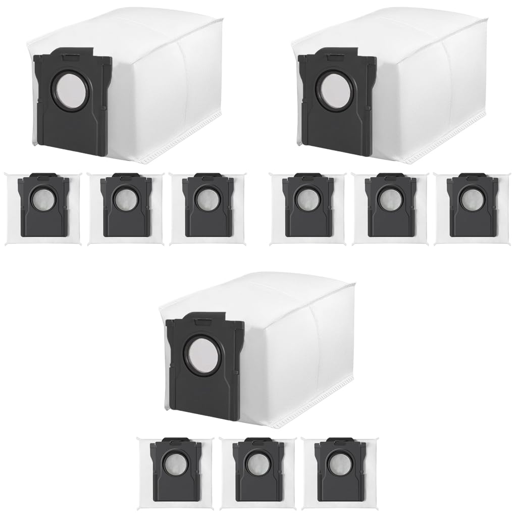 Verilux Dust Collector Bags 12PCS for Dreame L10s Pro Ultra X30 X40 L40 | Large 196x108x139mm