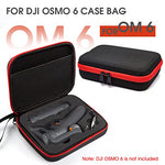 ZORBES® Storage Bag for DJI Osmo Mobile 6 Hard Shell Nylon Portable Case Phone Stabilizer Carrying for Om6 Smartphone Gimbal Accessories Only Not Include Product Black 2 PCS