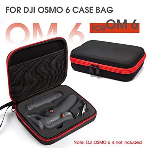 ZORBES® Storage Bag for DJI Osmo Mobile 6 Hard Shell Nylon Portable Carrying Case Phone Stabilizer for Om6 Smartphone Gimbal Accessories Only Case Not Include Product Black 3 PCS