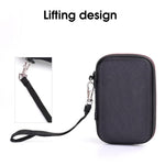 ZORBES® Storage Bag For Samsung T7/T7 Touch Portable Ssd,Shockproof Travel Organizer Storage Case With Handstrap For Samsung T7/T7 Touch 500Gb 1Tb 2Tb Usb 3.2 External SSD (Only Bag),Black