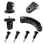 ZORBES® 8-in-1 Universal Action Camera Mounts Kit Tripod Accessories with 1/4 Inch Adapter, Cross Connector, 4 Screw Rods Fits Most GoPro for Insta 360, for DJI Sports Cameras Mount Attachment