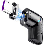 Verilux Type C Adapter with 120W PD Fast Charging and Right Angle Magnetic Design | Black