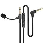 ZORBES® Microphone Cable for Headphones 3.5mm Audio Cable, 1.5m Replacement 3.5mm Headset Cable with Inline Mic, Braided Audio Cord with Volume Control for Headphones, PC, Laptop, Phone