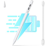 Verilux® Stylus Pen for iPad 2018 and Later iPad Pencil with LCD Power Display High Precision & Double Tap ON/Off Pencil & Palm Rejection for Apple Tablet Smart Pen for Tablet with Tilt Sensitivity