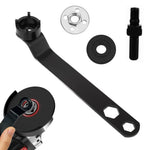 Serplex® Angle Grinder Spanner Wrench Set, 2 in 1 Lock Nut Wrench Tool, Inner and Outer Flange Nuts, M10 Shaft Adapter, Universal Spanner Wrench Kit for M10 Grinding Machine