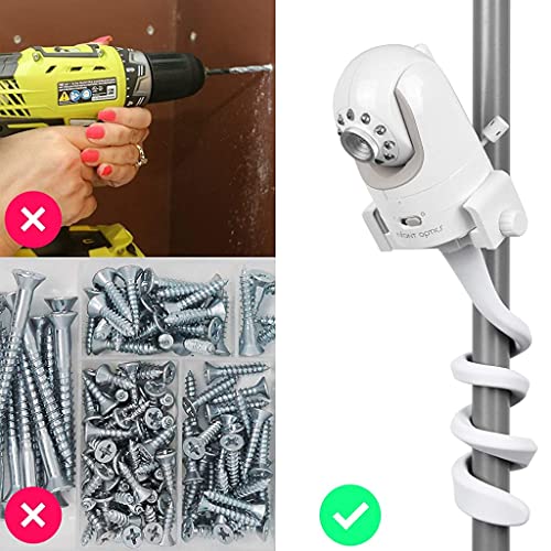 ZORBES® Baby Monitor Stand Camera Flexible Fits Infant Optics DXR 8 DXR-8 Pro Other Monitors can be Fixed to Crib Frame or Furniture Stand only 3PCS