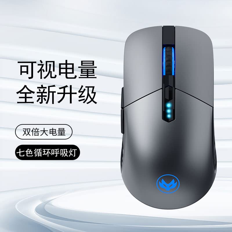 Verilux Wireless Mouse with 2.4GHz Connection and Battery Level Indicator | Ergonomic Rechargeable Design