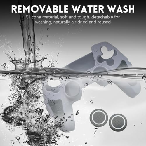 ZORBES® Game Controller Silicone Cover for PS5 Game Controller 30th Anniversary Customized Protective Cover for Controller, with 2 Thumb Grip Caps & Touchpad Sticker 3 PCS