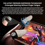 ZORBES® 8PCS Gaming Finger Sleeves High Sensitivity Silver Fiber for Mobile Game Pubg Cod Freefire Fortnite