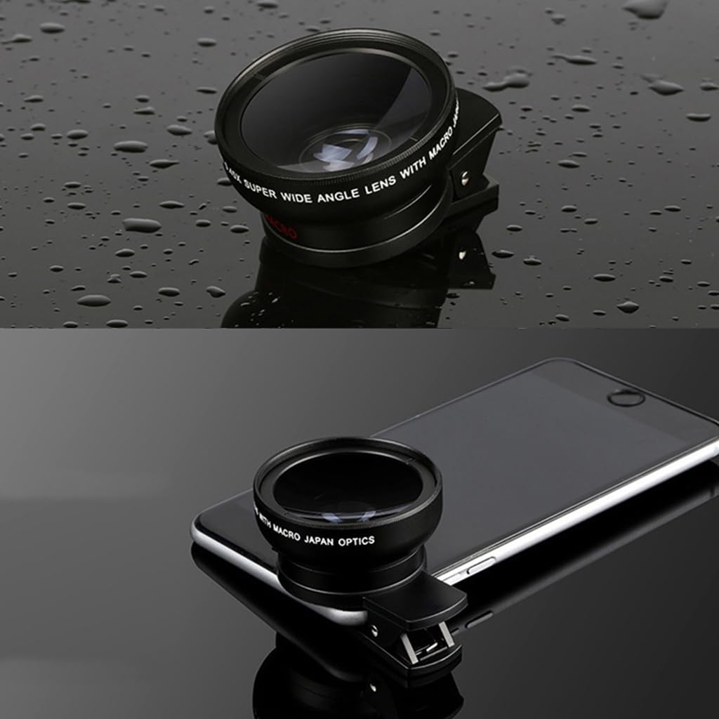 ZORBES® 0.45X Wide Angle Lens with & 12.5X Macro HD Clip-on Phone Camera Lens