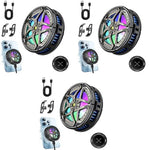 ZORBES® Phone Cooler Gaming Fan Led Mobile with RGB Lights Semiconductor Technology Radiator Clips for iPhone 3PCS