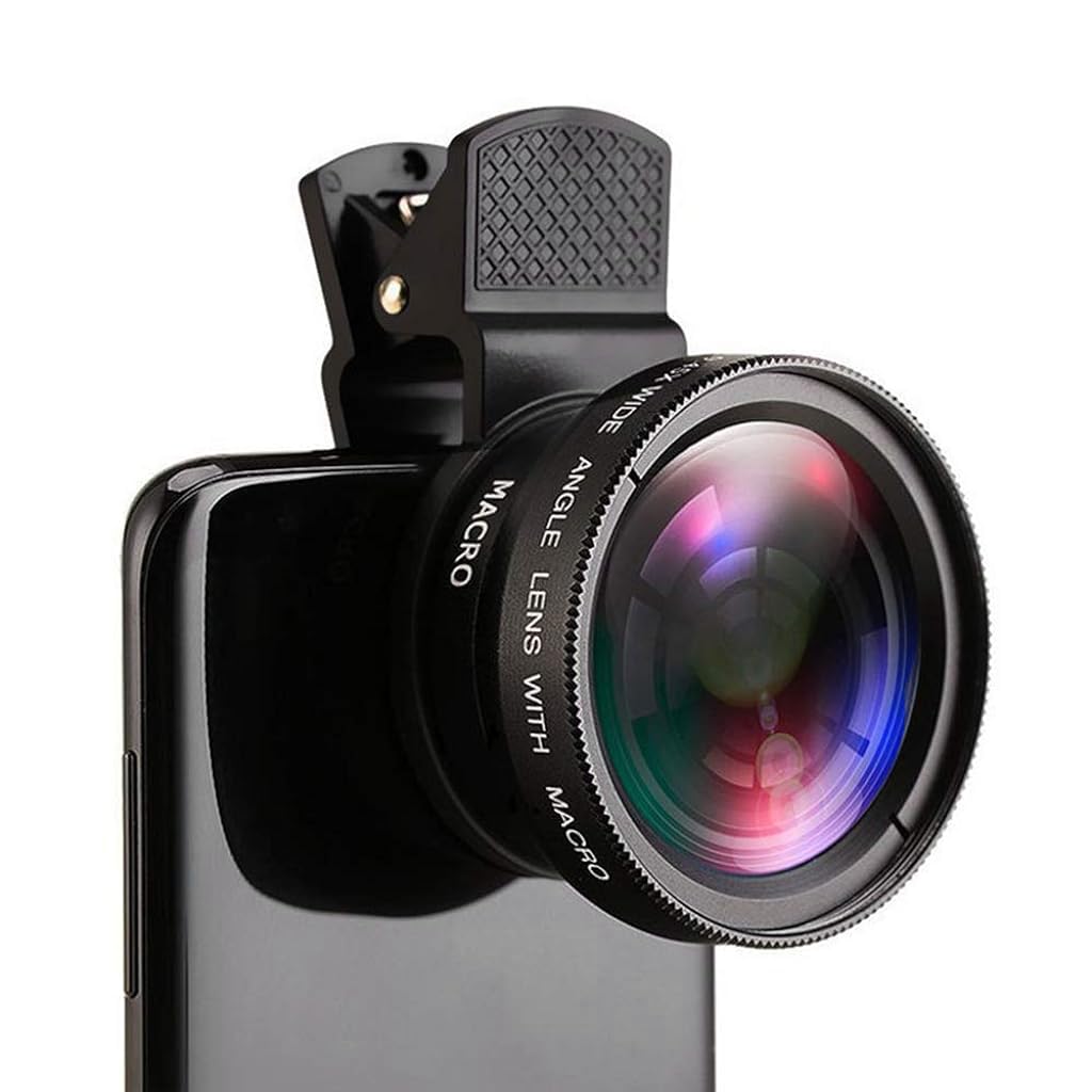ZORBES® 0.45X Wide Angle Lens with & 12.5X Macro HD Clip-on Phone Camera Lens