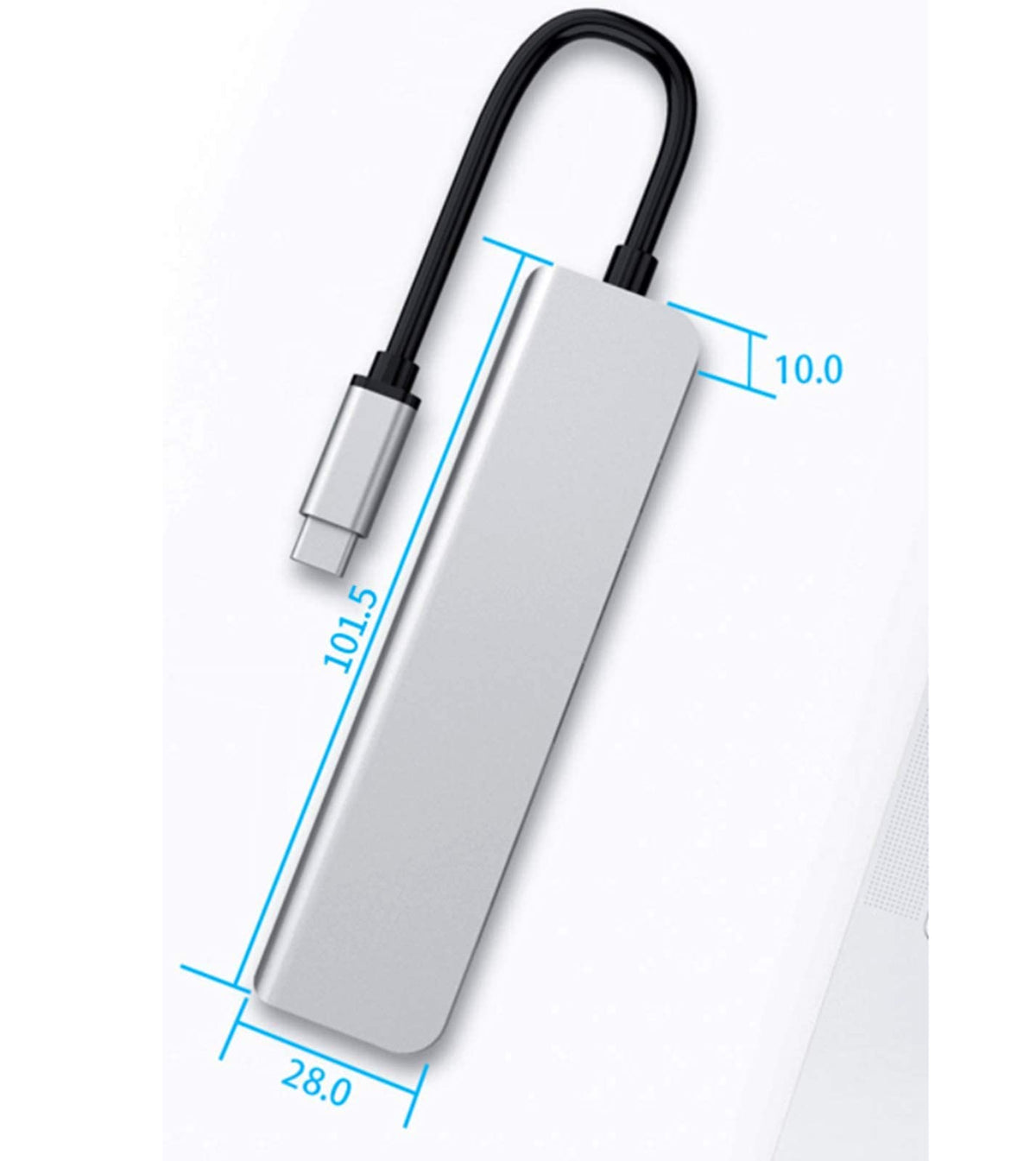 Verilux USB C Hub 5 in 1 with 4K HDMI and 55W PD Charging | Aluminum Multiport Adapter for MacBook