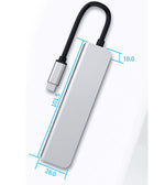 Verilux USB C Hub 5 in 1 with 4K HDMI and 55W PD Charging | Aluminum Multiport Adapter for MacBook