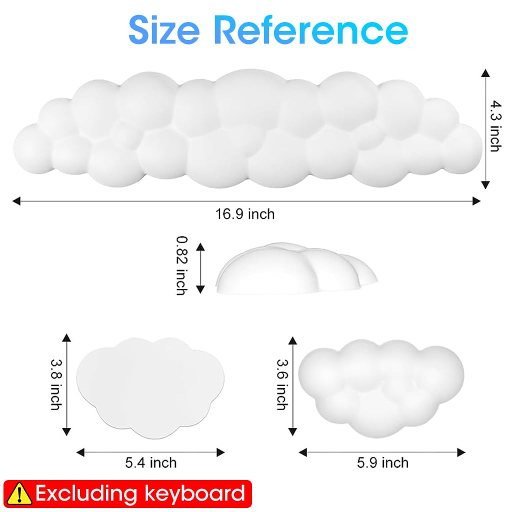 Verilux Keyboard Wrist Rest for Typing and Gaming with 43×11cm Size & Anti Slip Base | Memory Foam PU Support