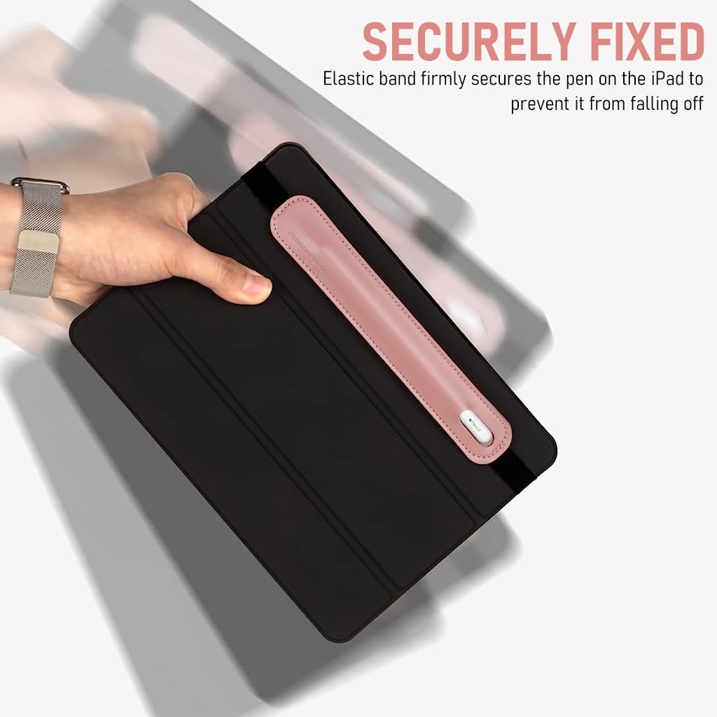 ZORBES® for Apple Pencil Cover, for Apple Pencil Case Compatible Apple Pencil 1st & 2nd Generation, for Apple Pencil Holder PU Leather Pouch Pencil Sleeve, Elastic Band Fit iPad 8th 7th Mini 5th/Tablets