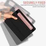 ZORBES® for Apple Pencil Cover, for Apple Pencil Case Compatible Apple Pencil 1st & 2nd Generation, for Apple Pencil Holder PU Leather Pouch Pencil Sleeve, Elastic Band Fit iPad 8th 7th Mini 5th/Tablets