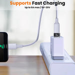 Verilux USB to Type C Adapters 4 Pack for iPhone 15/16 with 10Gbps Data Transfer | OTG Charging Support