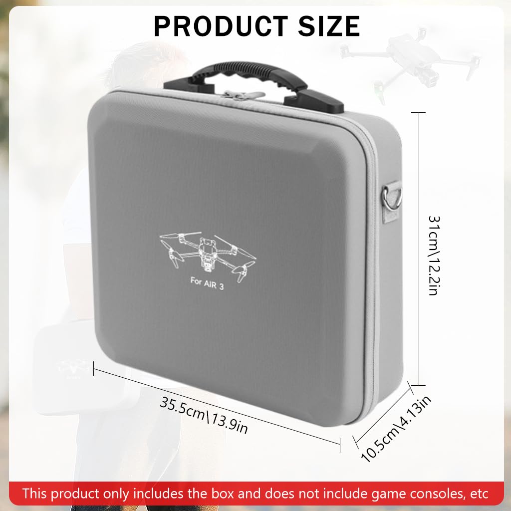 ZORBES® Case Cover for DJI Air 3 RC 2 Remote Controller, Non-Slip Protective Sleeve for Mini 4 Pro Accessories, Anti-Scratch, Shockproof, Dustproof, Flexible, Precise Fit, Easy Charging