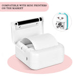 ZORBES® Thermal Printer Paper Roll 15PCS White Self-Adhesive Printing Sticker for Mini Printer Cash Register POS Machine 57mm x 25mm