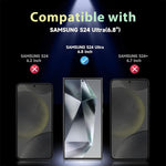 Zeitel® 2pcs HD Screen Protector for Samsung Galaxy S24 Ultra HD Scratch-Resistant Tempered Glass Screen Protector Anti-glare Screen Protector forSamsung Galaxy S24