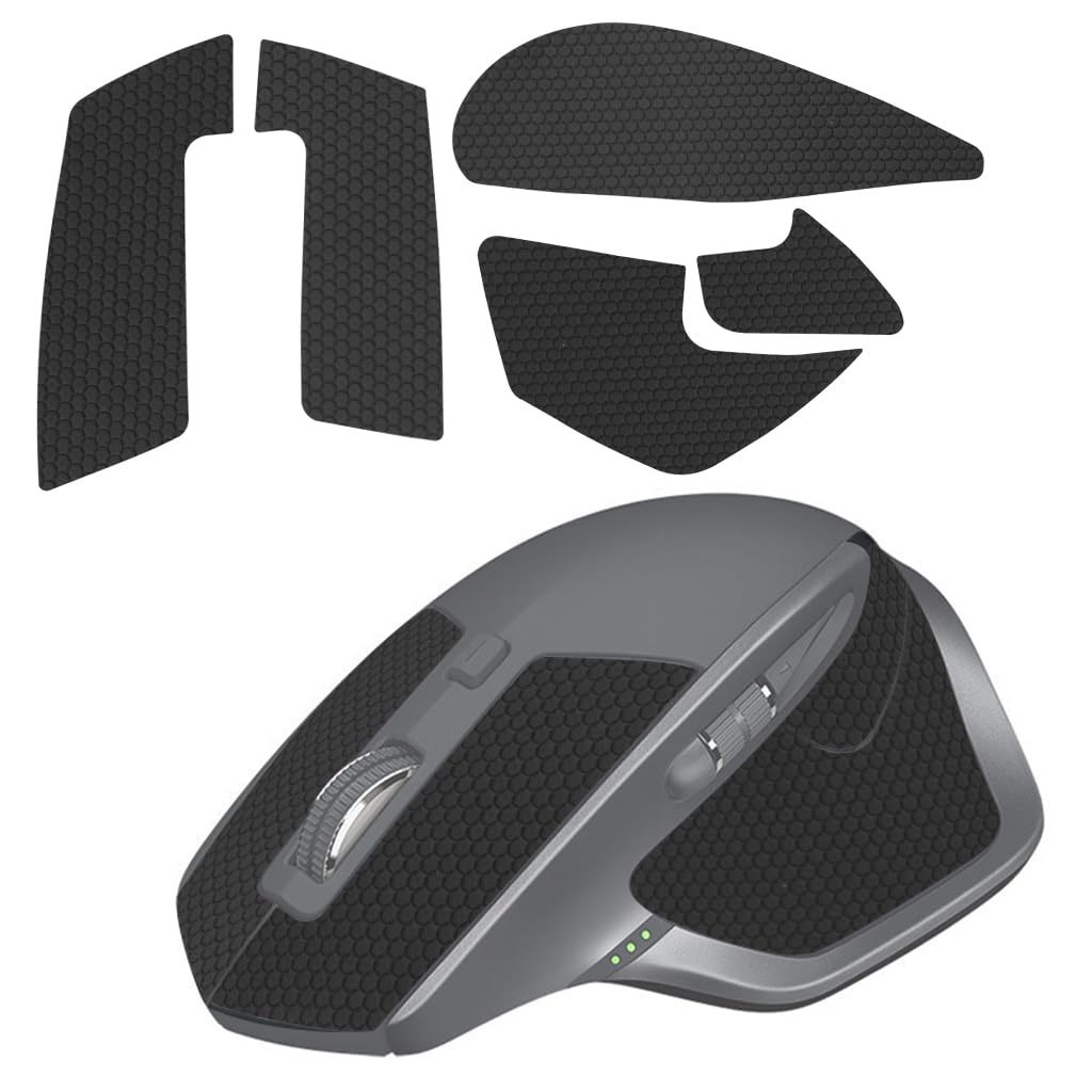 Verilux® Mouse Grip Tape for MX Master 2S Mouse Anti Slip, Non Fading Mouse Skin, Sweat Resistant, Easy to Use, Self Adhesive Design, Pre Cut (Mouse is not Included)
