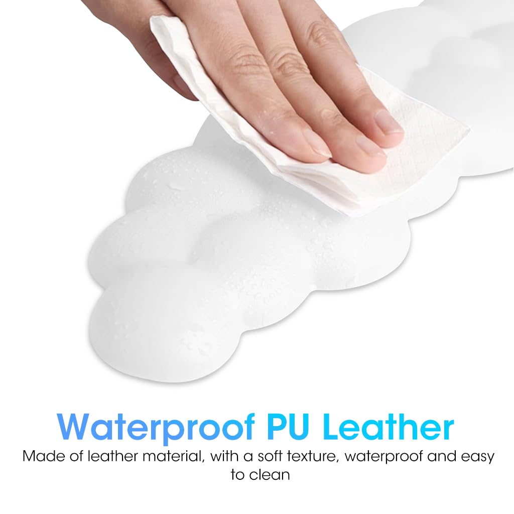 Verilux® Desktop Computer Typing Wrist Rest Keyboard Wrist Rest Fatigue Relief Arm Rest for Typing Non-Slip Base Wrist Rest Ergonomic Design Creative Bubble Memory Foam PU Wrist for Typing, Gaming