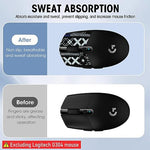 Verilux® Mouse Grip Tape for Logitech G102 G304 Gaming Mouse Skin Pre-Cut Self-Adhesive Sweat-Proof Fashion Pattern 3PCS