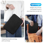 ZORBES® 12.9 inches Tablet Travel Bag for iPad Waterproof Travel Zipper Bag with Utility Mesh Pocket Travel Accessories Bag Universal Tablets Pad Organizer Bag, Black