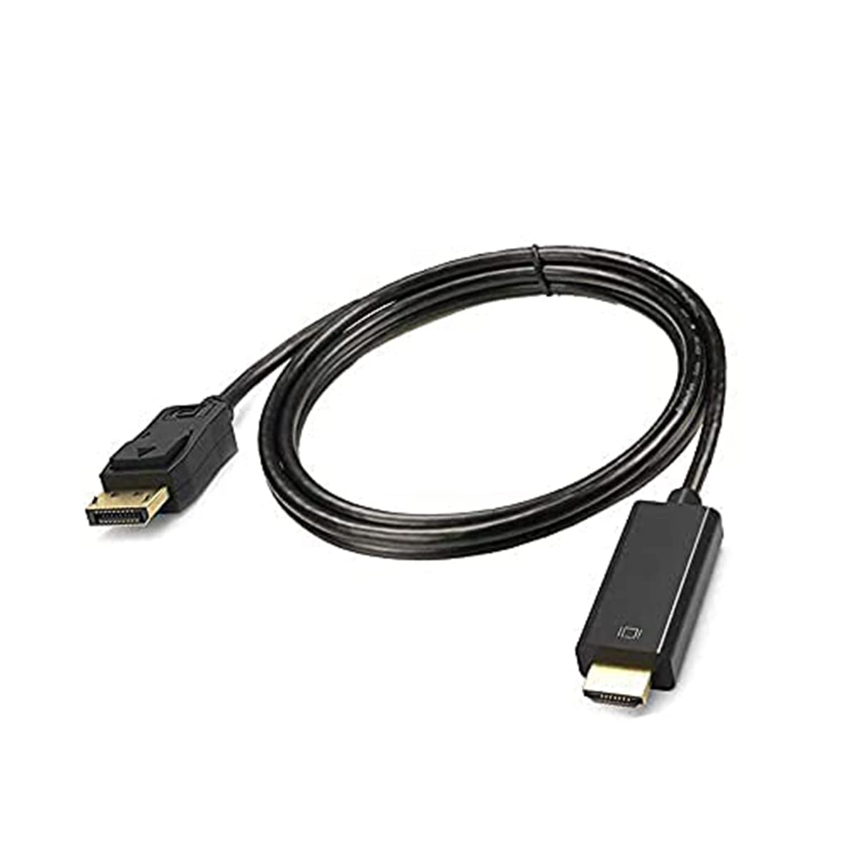 Verilux DisplayPort to HDMI Cable 6ft for Monitor and Projector featuring Gold-Plated Connector