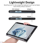 ZORBES® Laptop Case for Surface Pro 9 10 11 13 inch Anti-Scratch Protective Solid Color TPU with Pen Holder Not Include Keyboard Stylus Grey 2 PCS