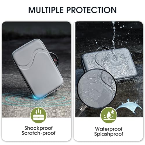 ZORBES® Carrying Case for Insta360 X4 Camera, PU Hard Shell Bag with Detachable Shoulder Strap & Handle Anti-Scratch Lycra Liner Design Travel Carry Bag Accessories Bag for Insta360 X4 Camera