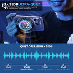 ZORBES® Phone Cooler Gaming Fan Led Mobile Cooler with RGB Lights Semiconductor Technology Radiator Clips for iPhone 2PCS