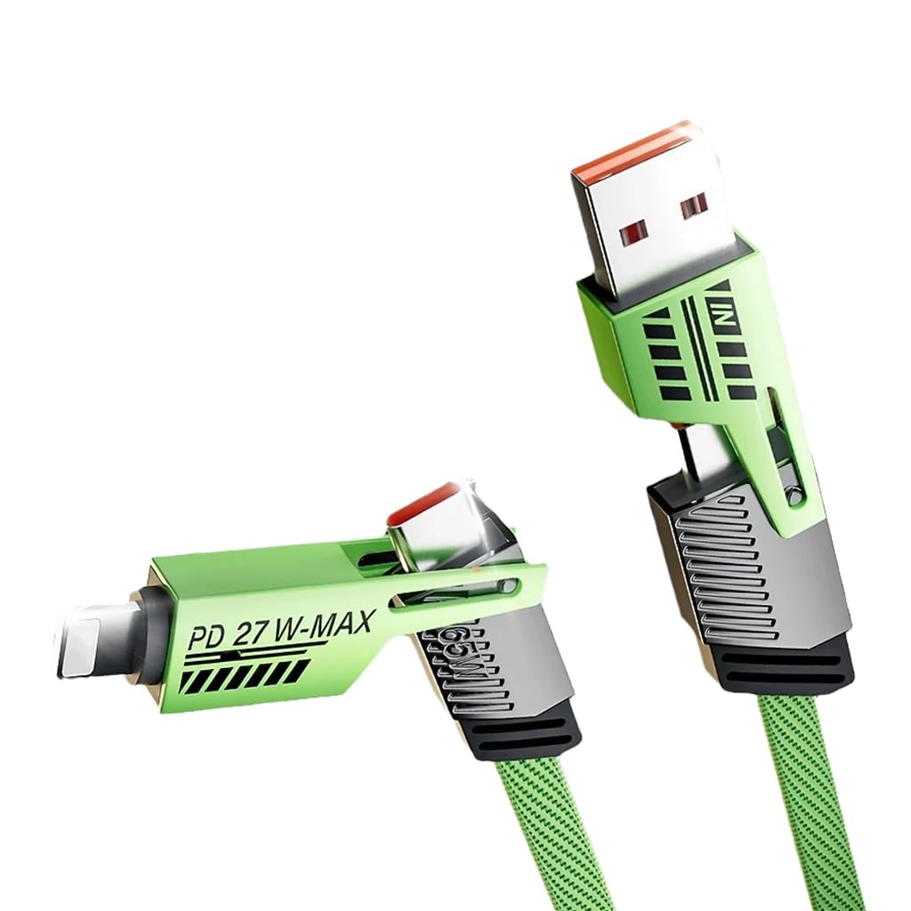 Verilux 4 in 1 USB C Charging Cable Green