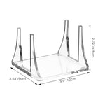 ZORBES® Mac Mini Stand Mac Mini Mount Desktop Stand for Apple Mac Mini 2010-2020 Clear Acrylic Organizer Wall Mount Mac Mini Holder Under Desk Mount Dock for Apple Mac Mini