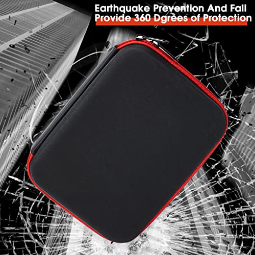 ZORBES® Storage Bag for DJI Osmo Mobile 6 Hard Shell Nylon Portable Case Phone Stabilizer Carrying for Om6 Smartphone Gimbal Accessories Only Not Include Product Black 2 PCS