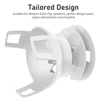 Zeitel® Adjustable Echo Pop Wall Mount - Durable Holder with Cable Organizer, Space Efficient Design for Echo Pop, Secure & Easy Installation, Echo Pop Accessory with Enhanced Sound Quality