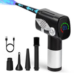 ZORBES® Wireless Duster with 5 Nozzles, 40000 RPM USB Rechargeable Air Duster, Adjustable Speed, Keyboard Duster, Electric Air Blower Duster Cleaner for Car Computer Electronics Cleaning Window Slides