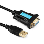 Verilux USB to RS232 Adapter Cable for Modem and Scanner with PL2303 Chipset 6.6FT Black