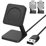 ZORBES® Compatible with with Amazfit Active 2/Bip 6, USB Charging Dock Smart Watch Desk Magnetic Charger Dock with Self-Adhesive Backing, 3.3ft Long Cable