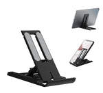 ZORBES® Adjustable Phone & Tablet Stand for 12'' and Below Display Foldable Desk Holder with 6 Viewing Angles, Non-Slip Desk Stand for Smartphones & Tablets, Office, Home & Travel